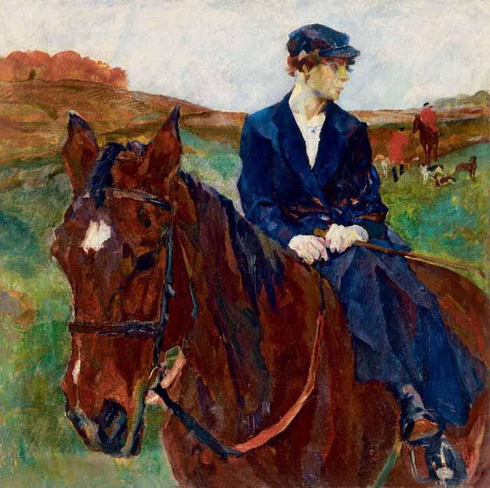 Koller, Rudolf Horsewoman China oil painting art